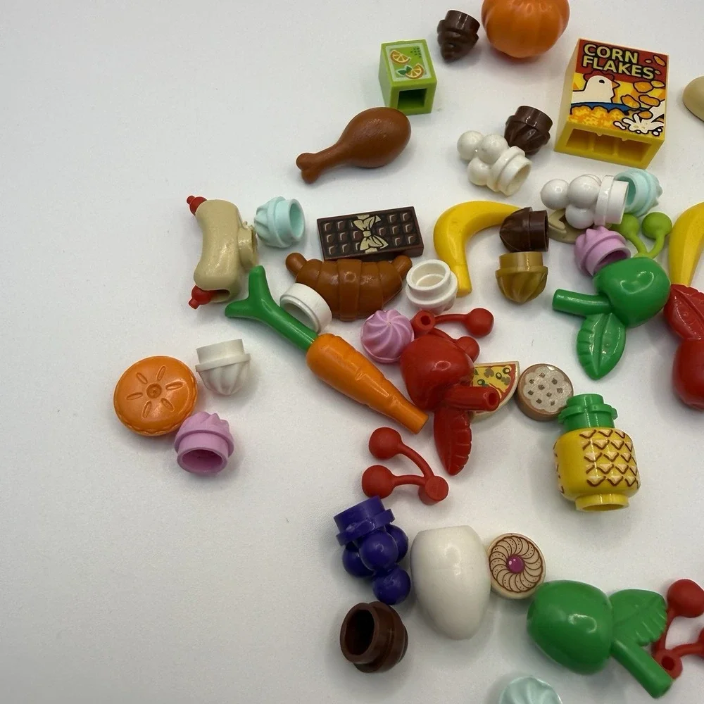 LEGO Piece Minifigs Friends Lego Food Accessories Lot of 50 pieces 007 - Picture 2 of 6